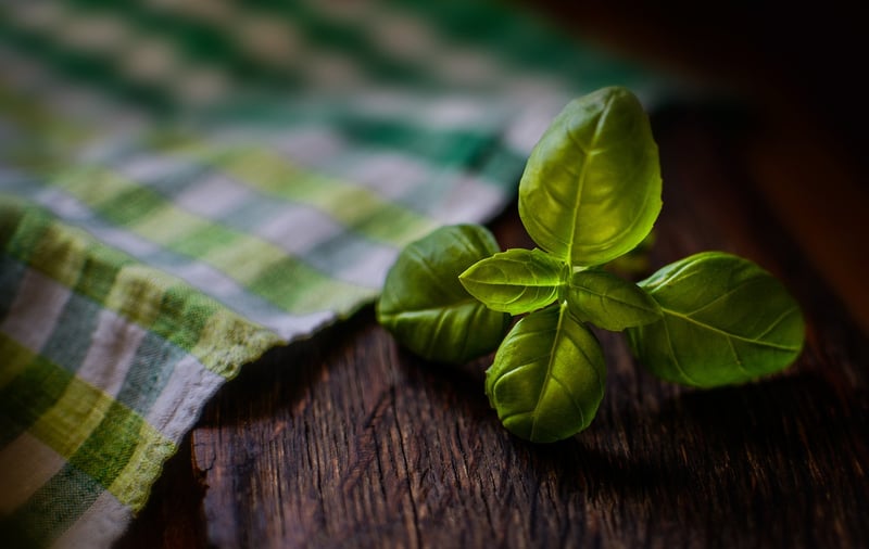 Fresh herbs for aroma